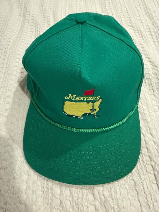 Vintage Masters Hat Leather ANGC Beckmans American Needle USA Made Deadstock New - Picture 2 of 6